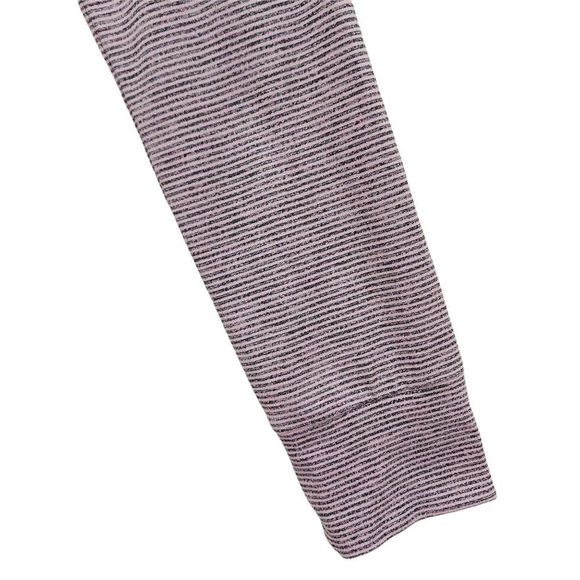 Skechers Top Womens Small Rose Gray Hooded Long Sleeve Striped Athletic Gym - Picture 8 of 10